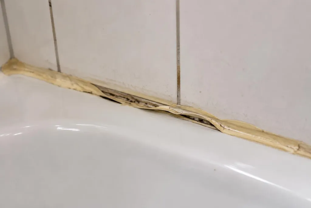 Kitbedrijf Raalte – loslatende kit naast het bad
